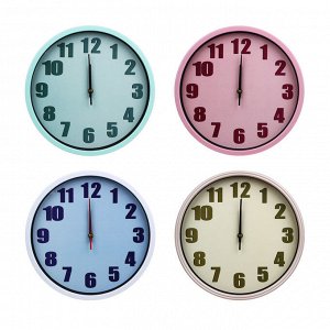 LADECOR CHRONO Часы настенные, круглые, 30 см, пластик, 4 цвета, арт.19-4