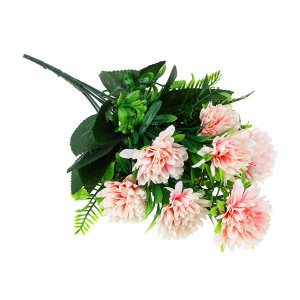 Букет искусственных цветов, пластик, в виде георгин, 7 цветков, 3 цвета, арт 01