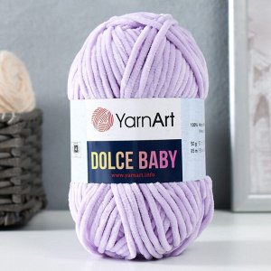 Пряжа "Dolce Baby" 100% микрополиэстер 85м/50 гр (744 астра)