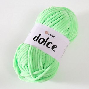 Пряжа "Dolce" 100% микрополиэстер 120м/100гр (850 яркий салат)