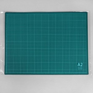 Мат для резки, 60 x 45 см, А2, цвет зелёный, DK-002
