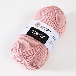 Пряжа для вязания спицами, крючком YarnArt, Jeans plus, 55% хлопок, 45% акрил, 160 м/100 г, (83 пудра)