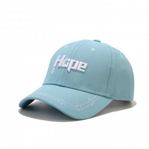Кепка унисекс, надпись "Hope", цвет голубой