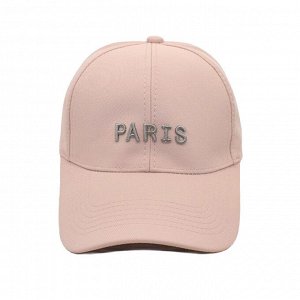 Кепка унисекс, надпись "Paris", цвет розовый