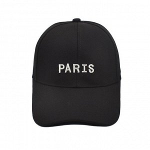 Кепка унисекс, надпись "Paris", цвет черный