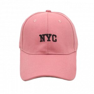 Кепка унисекс, надпись "NYC", цвет арбузный