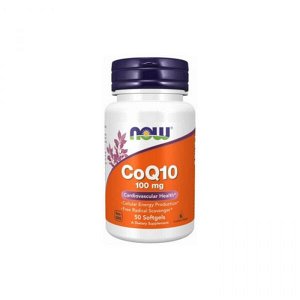 Добавки для здоровья NOW CoQ10 100mg 50 softgel