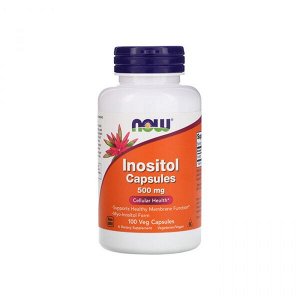 Витамины отдельные NOW Inositol (B8) 500mg 100 veg caps