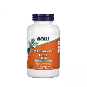 Минералы отдельные NOW Magnesium 400mg 180 veg caps