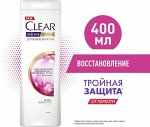 Шампунь Clear Восстановление поврежденных и окрашенных волос 400мл.