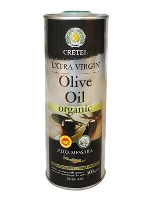 Масло CRETEL оливковое ORGANIC EVOO AC 0,3-0,6 ж/б 500мл