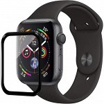 Защитное стекло Watch Series 4/5/6/SE, 40mm 3D Full черное