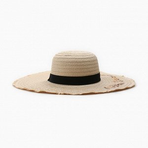Шляпа MINAKU цвет бежевый, р-р 56-58