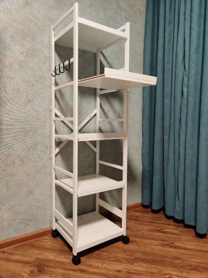Toveon Стеллаж металлический 5 полок (3 выдвижные) 40 см 150х40.5х38 см АКС-1540