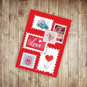Карточка-открытка mini "Любовь"