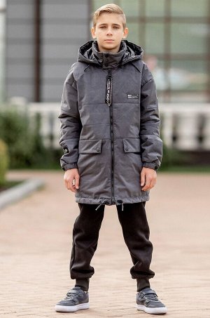 Демисезонная куртка-парка для мальчика из мембраны