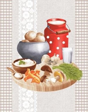 " Полотенце вафельное кухонное "Раздолье"1