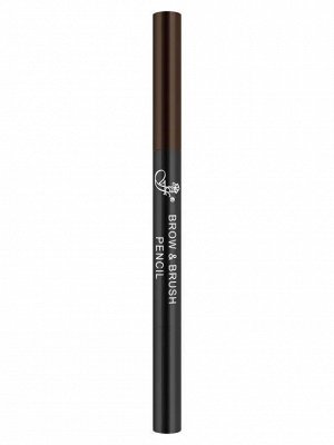 FFLEUR BR-152 Карандаш для бровей с щеточкой BROWN серии BROW+BRUSH PENCIL