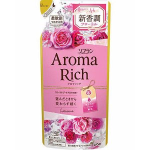 Кондиционер для белья "AROMA" (ДЛИТЕЛЬНОГО действия "Aroma Rich Catherine" / "Катрин" с богатым ароматом натуральных масел (женский аромат)) 400 мл, мягкая упаковка / 16