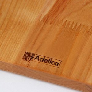 Тарелка Adelica «Классика», 19x19x1,8 см, пропитана минеральным маслом, берёза
