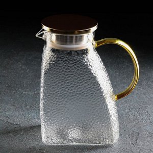 Набор питьевой из стекла Magistro «Сара», 5 предметов: кувшин 1,5 л, 4 кружки 400 мл