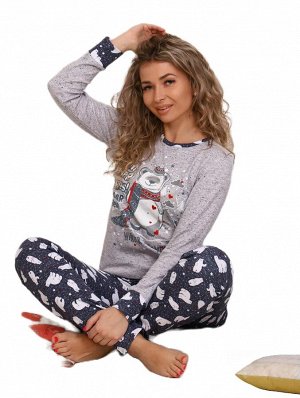 Костюм женский, модель 156, трикотаж (Белый медведь)