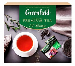 Гринфилд набор коллекция чая и чай нап. 24 вида по 4 пак. 167,2г. № 1782-08