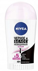 Дезодорант стик Nivea Clear Невидимая защита, 40 мл