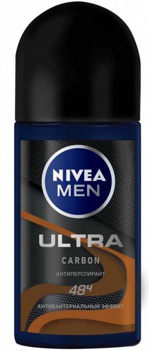 Нивея Антиперспирант ролик Men Ultra Carbon, 50 мл Nivea