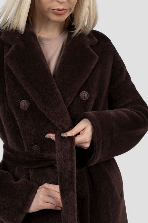 02-3187 Пальто женское утепленное (пояс)