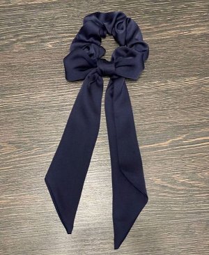 Шёлковая резинка для волос с галстуком