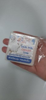 Натуральное косметическое мыло с коллагеном и с козьим молоком,  k.brothers goat milk collagen soap 60гр.