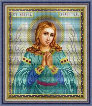 Набор для вышивания "Galla Collection" Икона "Ангел Хранитель" 16*19 см