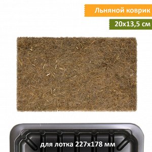 Льняной коврик 20*13,5 см