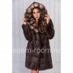 Норковая шуба с мехом куницы