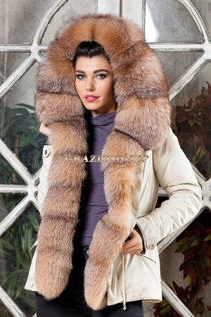 Модная молодежная парка с мехом