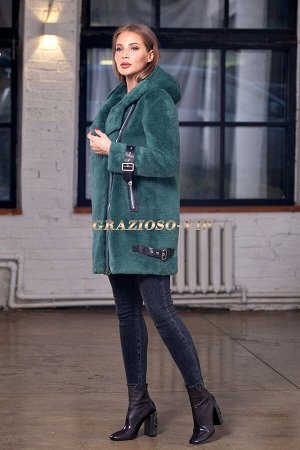 Зимняя шубка из овечьей шерсти КОСУХА