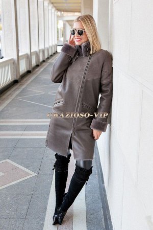 Кожаная дубленка на овчине. Хит сезона!