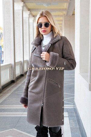 Кожаная дубленка на овчине. Хит сезона!