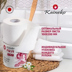 Kaineko ТУАЛЕТНАЯ БУМАГА КАЙНЕКО ФУДЖИ АРОМА ЖАСМИН 3-х сл., 30 м., (спайка 10 рулонов)