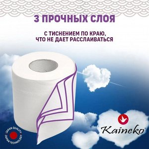 ТУАЛЕТНАЯ БУМАГА КАЙНЕКО ФУДЖИ АРОМА МЕНТОЛ 3-х сл., 30 м., (спайка 10 рулонов)