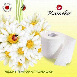 ТУАЛЕТНАЯ БУМАГА КАЙНЕКО РОМАШКА 3-х сл. 40 м., (спайка 10 рулонов)