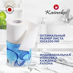 ТУАЛЕТНАЯ БУМАГА КАЙНЕКО СВЕЖЕСТЬ 3-х сл. 40 м., (спайка10 шт.)