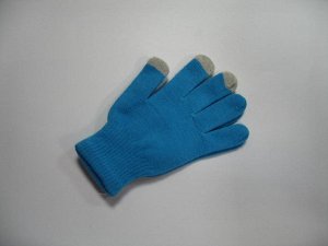 Сенсорные перчатки голубые р.16-20