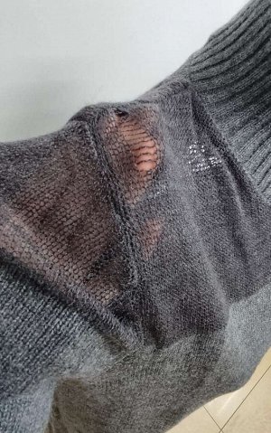 ZARA / ТРИКОТАЖНОЕ ПЛАТЬЕ С ДЕТАЛЬЮ ИЗ ПОЛУПРОЗРАЧНОЙ ТКАНИ арт. 9598220 802, серый