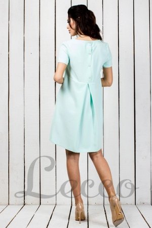 Платье Материал: костюмка Длина : короткоеДлина рукава: 1/4 короткийЦвет: голубой