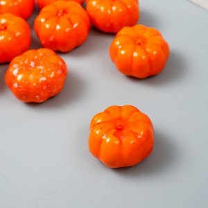 Декор для творчества "Оранжевая тыква" набор 10 шт 2,6х3,5х3,5 см