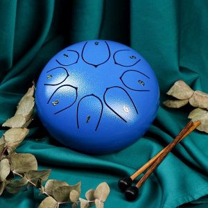 Музыкальный инструмент Глюкофон, синий, 8 лепестков, 15 х 9 см
