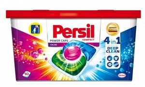 Капсулы для стирки Персил, Power Caps Color 4+1, 10 шт Капсулы для стирки Persil, Power Caps Color 4+1, 10 шт