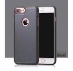 Чехол силикон иск. кожа на телефон iphone